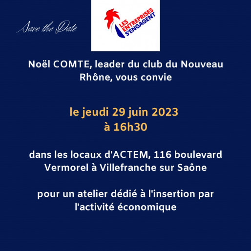 Club "Les entreprises s'engagent" du Nouveau Rhône
